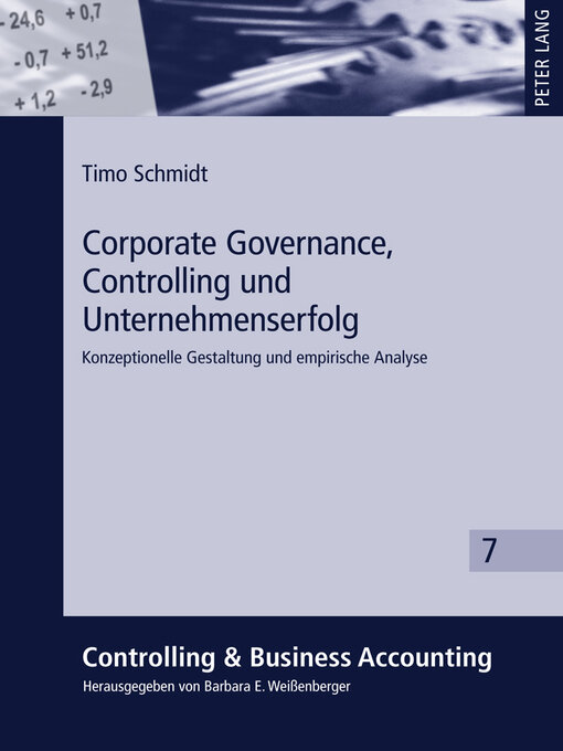 Title details for Corporate Governance, Controlling und Unternehmenserfolg by Barbara E. Weißenberger - Available